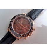 Rolex Daytona Cosmograph Swiss Chronograph Everose Gold Brown Dial