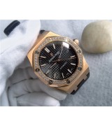 Audemars Piguet Royal Oak 15451ST.ZZ.1256ST.01 Lovers Watch Black Dial
