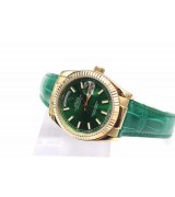 Rolex Day-Date Automatic Watch Green Dial 