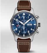 IWC Pilot Le Petit Prince Swiss Replica Watch Chronograph IW377714 Blue Dial 43mm