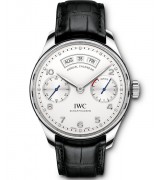 IWC Portuguese Automatic Watch Stainless Steel White Dial 44.2mm 
