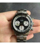 Rolex Daytona Cosmograph Swiss Chronograph Black Dial White Chrono Subdials