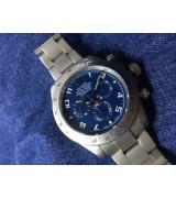 Rolex Daytona Swiss Chronograph-Blue Dial Numeral Markers-Titanium Steel Case
