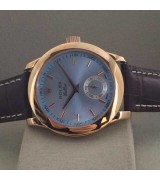 Rolex Cellini Swiss Automatic Watch Rose Gold-Small Seconds-Ice Blue Dial