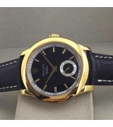 Rolex Cellini Swiss Automatic Watch Yellow Gold-Small Seconds-Black Dial