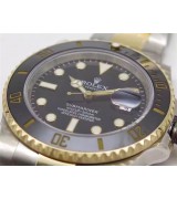 Rolex Submariner Swiss Automati Watch-Black Luminous Dial-Stainless Steel Strap (Clone)