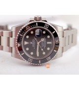 ROLEX SUBMARINER DATE AUTOMATIC WATCH CERAMIC BLACK DIAL