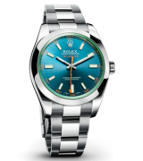 Rolex Milguass 116400GV-1 Automatic-Blue Dial Index Hour Markers-Stainless Steel Oyster Bracelet