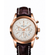 Breitling Transocean Automatic Chronograph Rose Gold White Dial 43mm