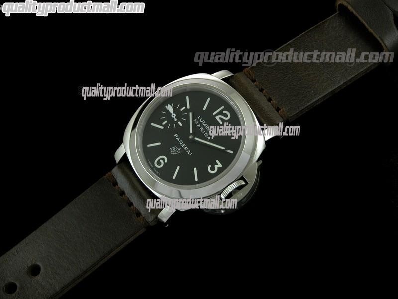 Panerai PAM318 Brooklyn Bridge Manual Handwound Watch - Walnut Leather Strap