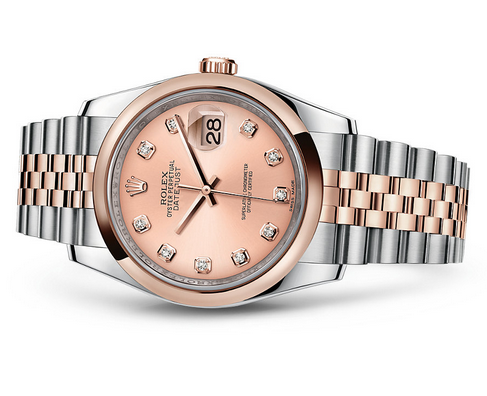 Rolex Datejust 116201-0064 Swiss Automatic Watch Pink Dial Jubilee Bracelet 36MM