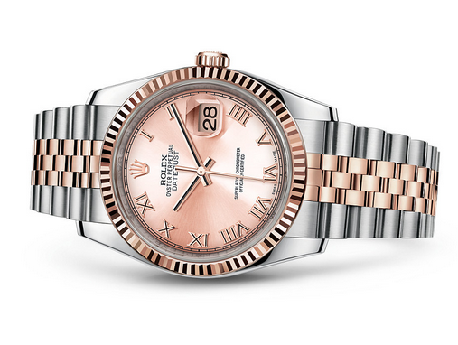 Rolex Datejust 116231-0089 Swiss Automatic Watch Pink Dial Jubilee Bracelet 36MM