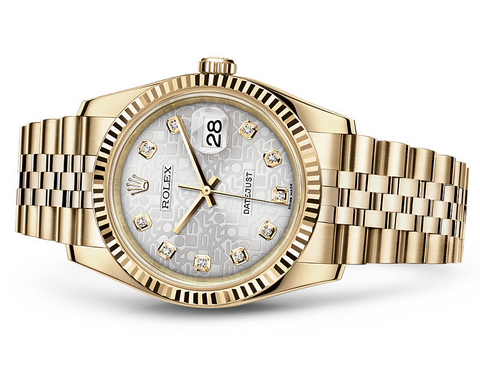 Rolex Datejust 116238-0069 Swiss Automatic Watch Pattern Dial Jubilee Bracelet 36MM