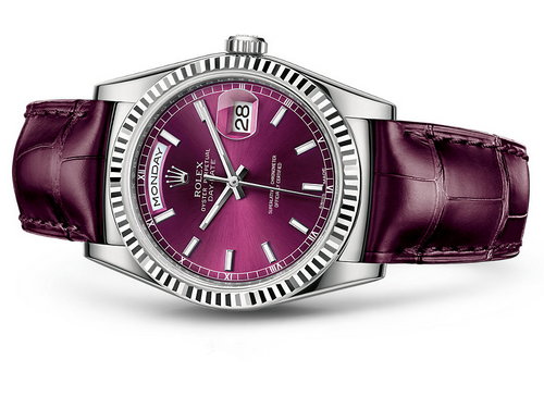Rolex Day-Date 118139 Swiss Automatic Watch Cherry Dial 36MM
