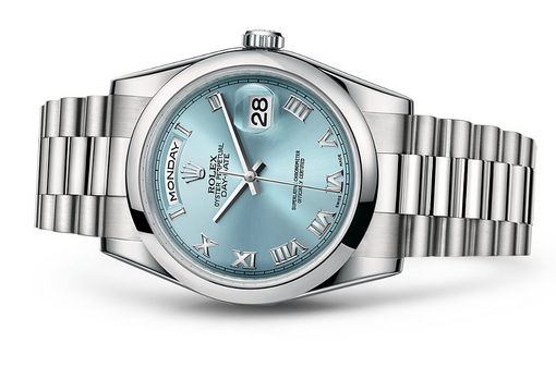 Rolex Day-Date 118206 Swiss Automatic Watch Ice-Blue Dial Presidential 36MM
