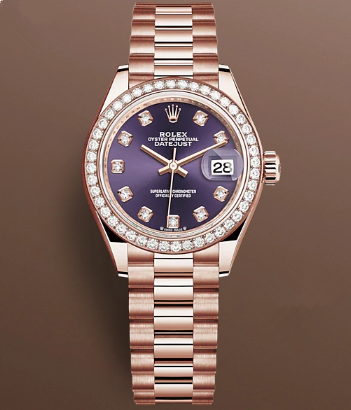 Rolex Lady-Datejust 279135rbr-0020 Automatic Watch Purple Dial 28mm