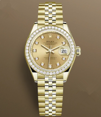 Rolex Lady-Datejust 279138rbr-0024 Automatic Watch Golden Dial 28mm