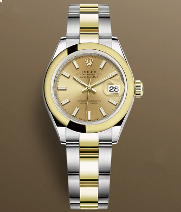 Rolex Lady-Datejust 279163-0002 Automatic Watch Golden Dial 28mm