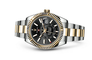 Rolex 2017 Sky-Dweller 326933 Swiss Automatic Watch Black Dial