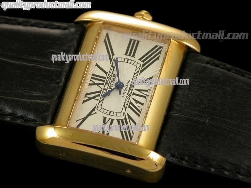 Cartier Dividan Mid Sized Swiss ETA 2617 Automatic Watch - Rose Gold