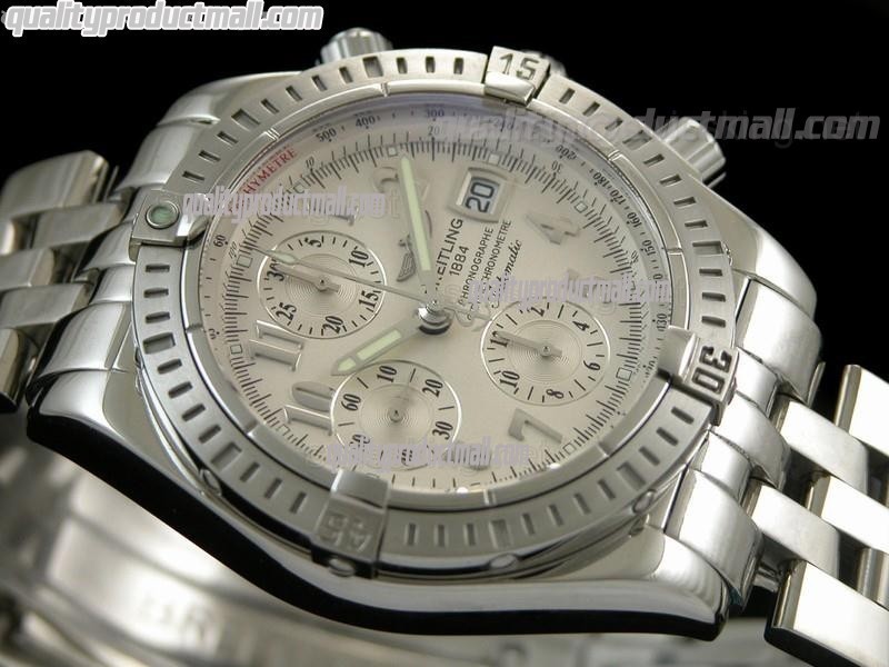 Breitling Choromat Evoluliton V3 Chronograh - White Dial - Numerals