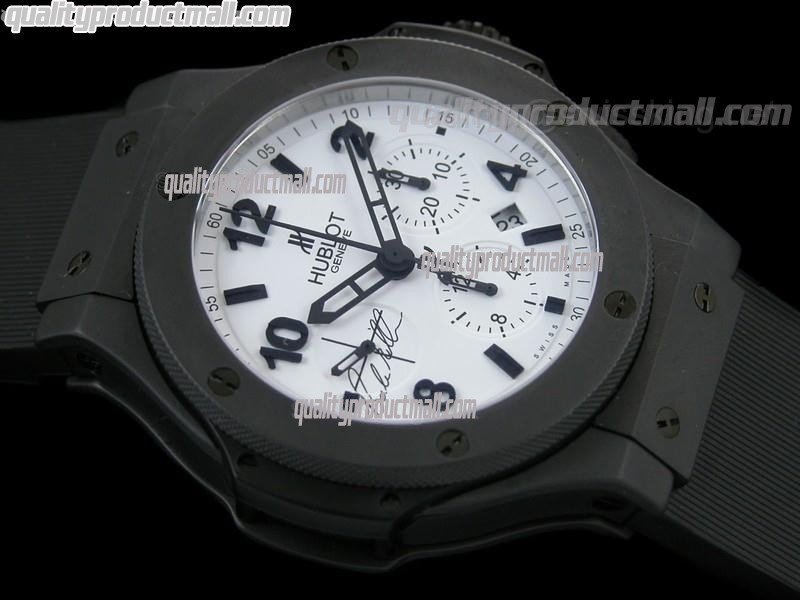 Hublot BODE Bang Limited Edition - Full Ceramic Chronograph - Rubber Strap