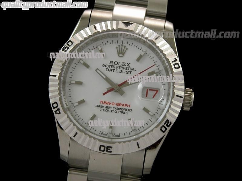 Rolex Turn O Graph - White Dial - Stainless Steel Oyster Strap