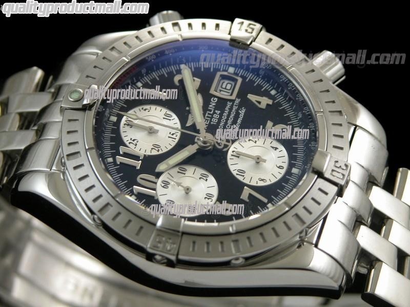 Breitling Choromat Evoluliton V3 Chronograh - Black Dial - Numerals