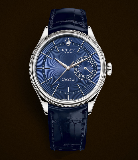 Rolex Cellini Date 50519 Swiss Automatic Watch Blue Dial 39MM