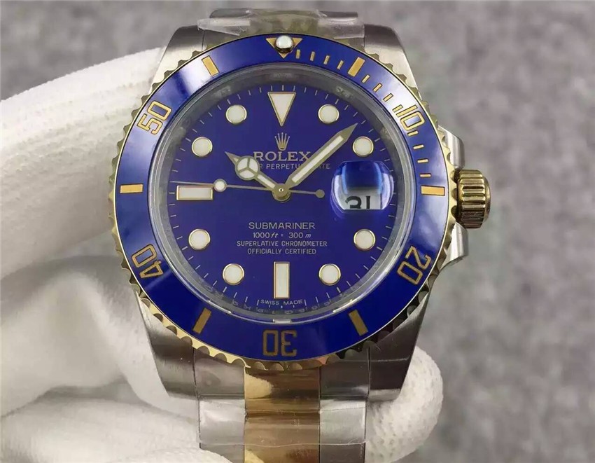 Rolex Submariner Swiss Automatic Watch S6-Blue Dial 