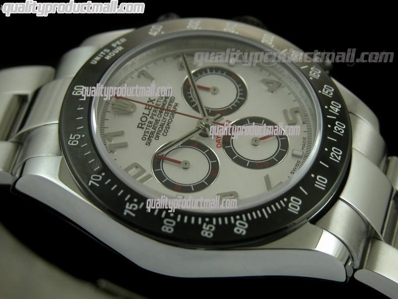 Rolex Daytona Project X Limited Edition Swiss Chronograph-White Dial White Subdials-Stainless Steel Oyster Bracelet