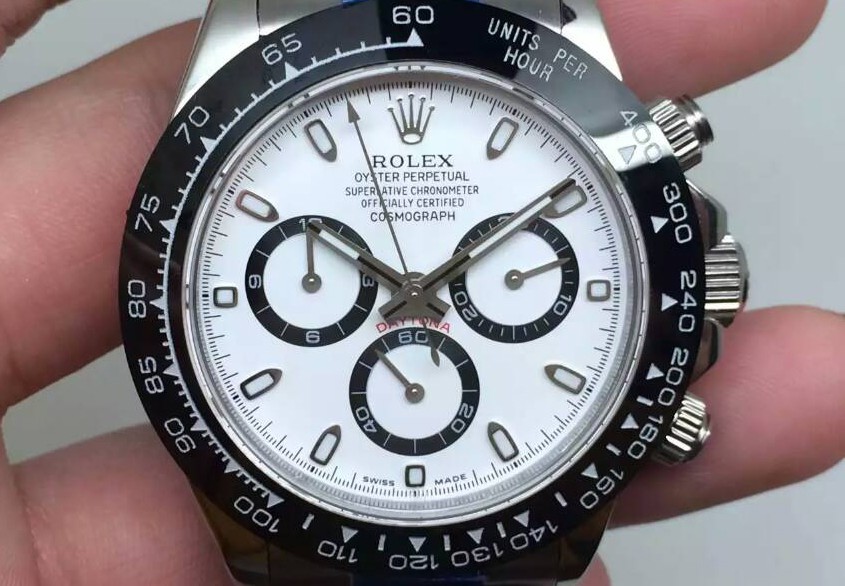 Rolex Daytona Cosmograph 2016 Swiss Chronograph-Ceramic Bezel White Dial