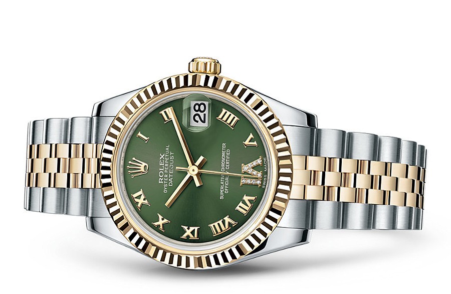 Rolex Datejust Ladies 178273-0090 Swiss Automatic Green Dial 31MM