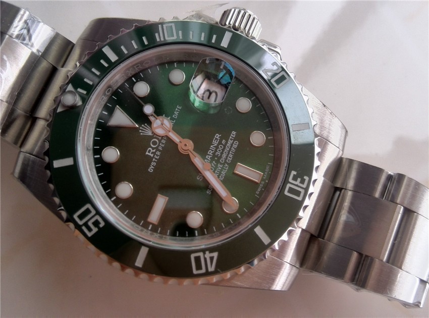 Rolex Submariner 116610LV Automatic-Luminous Green Dial-Stainless Steal Strap