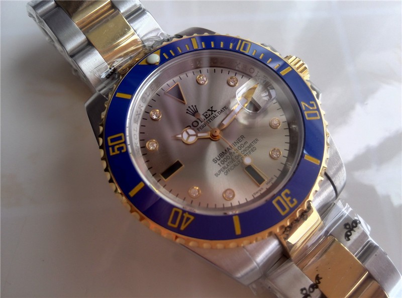 Rolex Submariner Automatic18K Gold-Gray Dial-Two Tone Oyster Bracelet 