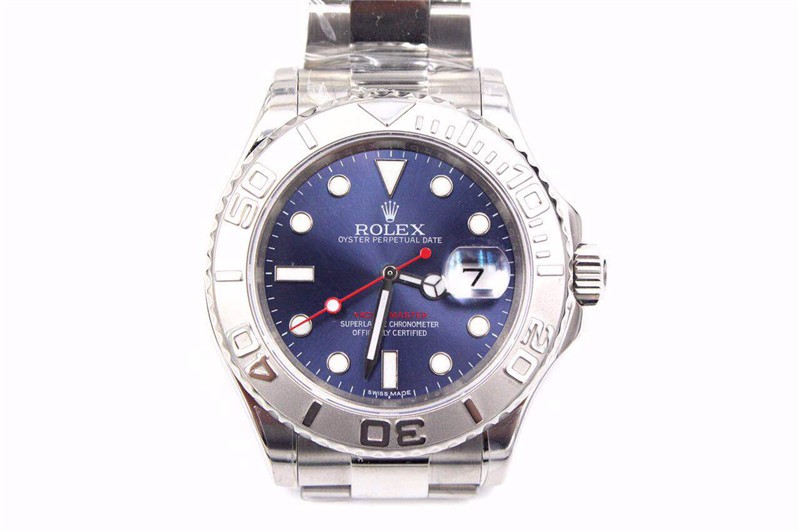 Rolex Yachtmaster II Swiss Automatic-Blue Dial White Dot markers-Stainless Steel Oyster Strap