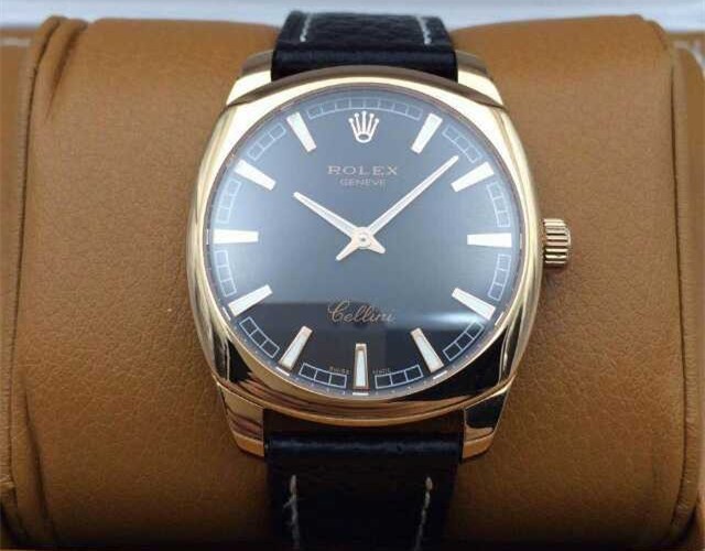 Rolex Cellini Swiss eta 2824 Automatic Watch-Stainless Steel Case with Gold coating