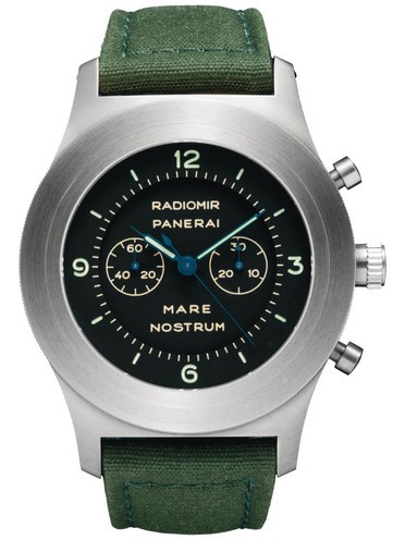 Panerai PAM300 Mare Nostrum Venus Handwound Chronograph - Green Nylon Strap