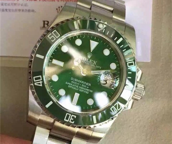 Rolex Submariner Oyster Perpetual Date 116610LN Swiss 3135 Automatic Watch Green Dial (Clone)