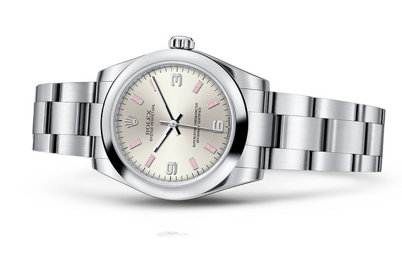 Rolex Oyster Perpetual 177200 Swiss Automatic Watch Silver Dial 31MM