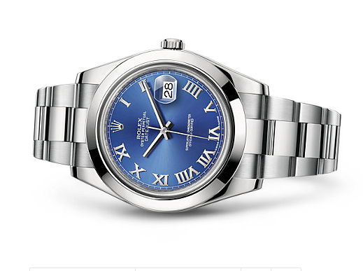 Rolex Datejust II Swiss Automatic Watch Royal Blue Oyster Bracelet 41MM