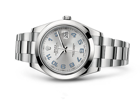 Rolex Datejust II Swiss Automatic Watch Rhodium Dial Oyster Bracelet 41MM