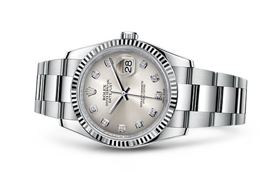 Rolex Datejust Swiss Automatic Watch 36mm Rhodium Dial Oyster Bracelet