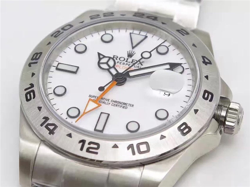 Rolex Explorer II 216570 Swiss Cloned 3187 Automatic Watch-White Dial