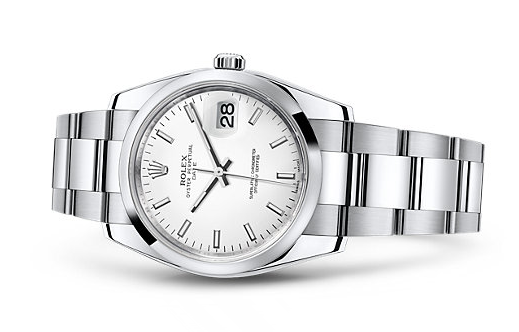 Rolex Oyster Perpetual Date Swiss Automatic Watch 34mm White Dial