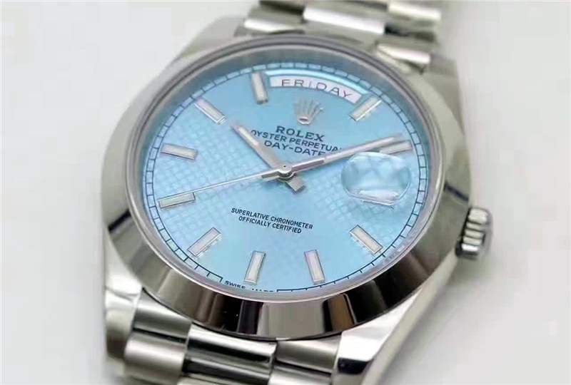 Rolex Day-Date 228206 Swiss 3235 Automatic Watch Ice Blue Dial ...