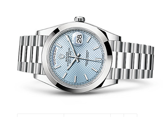 Ice blue dial